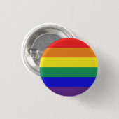 Gay pride-vlaggenpin ronde button 3,2 cm (Voorkant /achterkant)