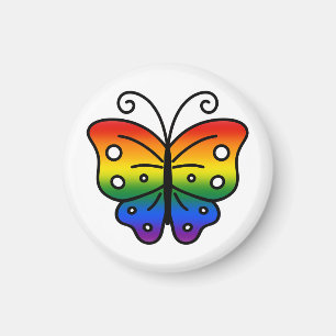 Gay Pride Vlinder Magneet