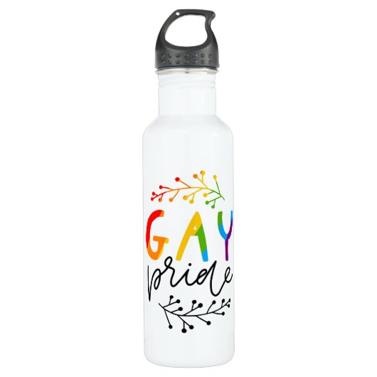 Gay Pride Waterfles (Voorkant)