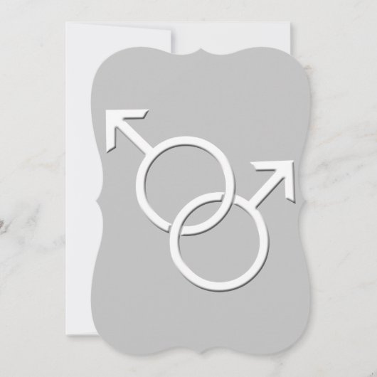 Gay Pride Wedding nodigt Kaarten uit van hetzelfde (Voorkant)