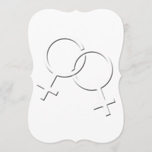 Gay Pride Wedding nodigt Kaarten uit van hetzelfde