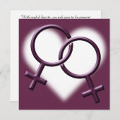 Gay Pride Wedding nodigt Kaarten uit van hetzelfde (Voorkant / Achterkant)