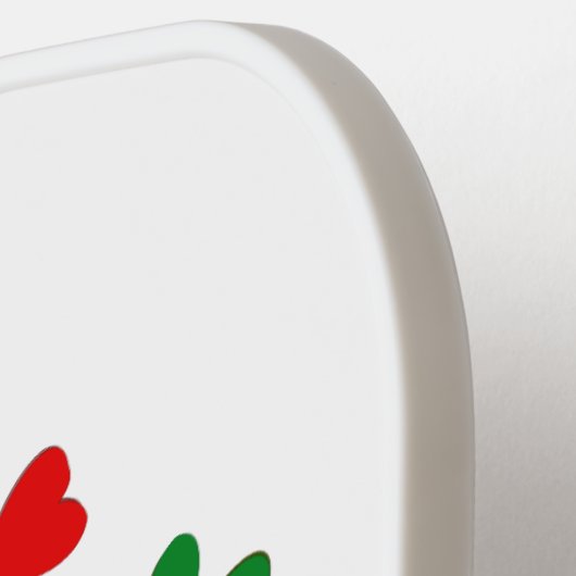 Gay Proud Irish LGBT Rainbow Shamrocks Pickleball Paddle (Links Detail)