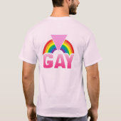 GAY RAINBOW FLAG T-SHIRT (Achterkant)