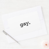 gay. rechthoekige sticker (Envelop)