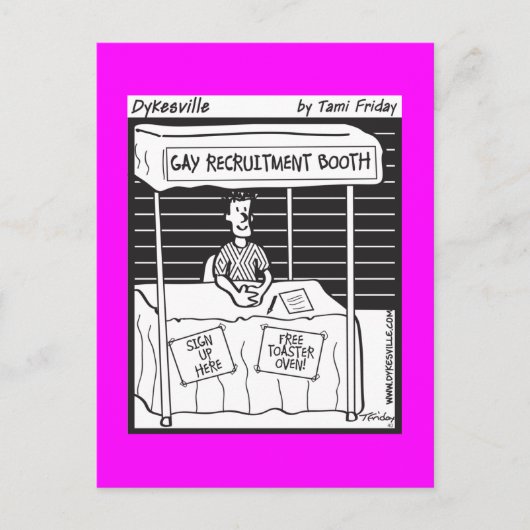 Gay Recruit Briefkaart (Voorkant)