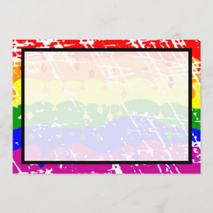Gay Regenboog Vrijheid Vlag Bruiloft Save the Date