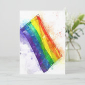 Gay regenboogvlag kaart (Staand voorkant)