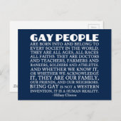 Gay Rights LGBT-ondersteuning Briefkaart (Voorkant / Achterkant)