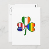 Gay Shamrock Briefkaart (Voorkant / Achterkant)