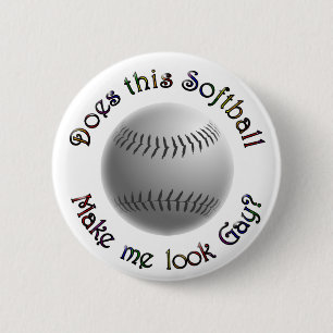 Gay Softball Ronde Button 5,7 Cm