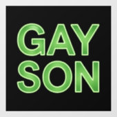 Gay Son Funny LGBTQ Pride Raamsticker (Vel)