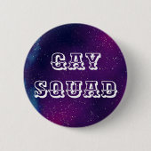 Gay Squad  Galaxy Ronde Button 5,7 Cm (Voorkant)