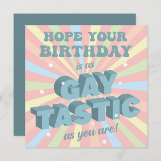 Gay Tastic Birthday Kaart