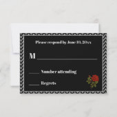 Gay Tuxedo Wedding Invitation RSVP (Achterkant)