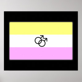 Gay Twink Pride Flag Poster
