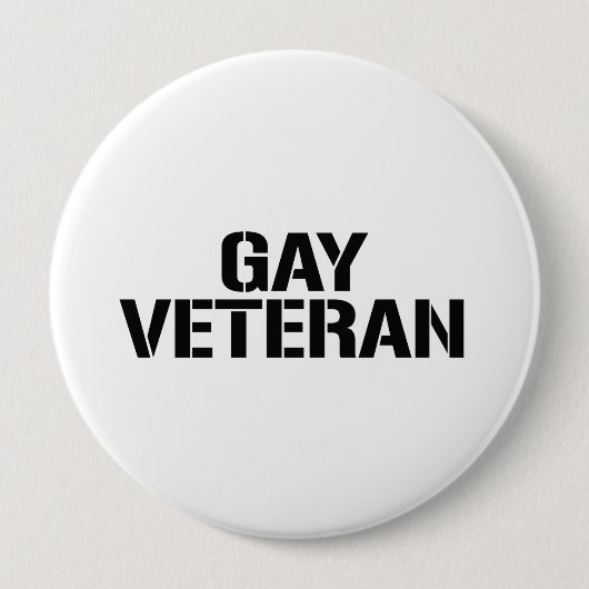 GAY VETERAN RONDE BUTTON 4,0 CM (Voorkant)