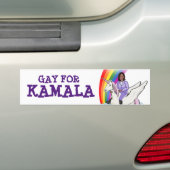 GAY VOOR KAMALA BUMPERSTICKER (Op auto)