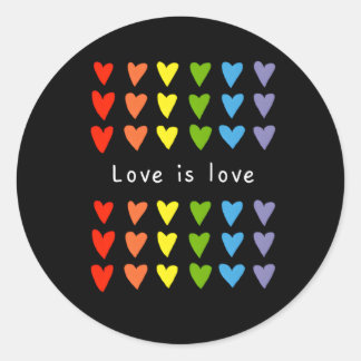 gay voor regenboog lgtb pride maand vieren liefde ronde sticker