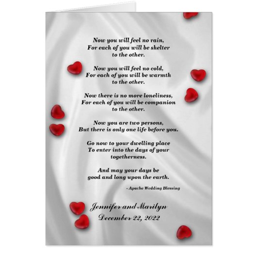 Gay Wedding, Apache Blessing (Voorkant)