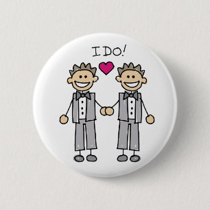 Gay Wedding Favors Ronde Button 5,7 Cm