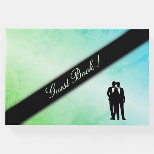 Gay Wedding Fresh Green Gastenboek (Voorkant)