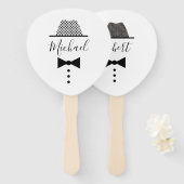 Gay Wedding Grooms Handwaaier (Voorkant en achterkant)