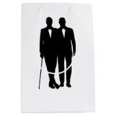 Gay Wedding Grooms Medium Cadeauzakje (Voorkant)