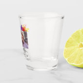 Gay Wedding Rainbow Save the Date Photo Shot Glas (Rechts)