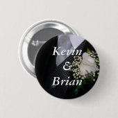Gay Wedding Ronde Button 5,7 Cm (Voorkant /achterkant)