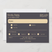 Gay Wedding RSVP Kaart (Achterkant)
