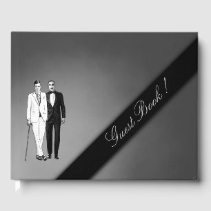 Gay Wedding Sultry Silver Guest Book Gastenboek