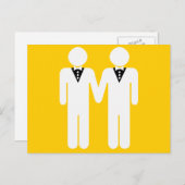 GAY WEDDING TOPPER BRIEFKAART (Voorkant / Achterkant)
