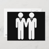 GAY WEDDING TOPPER BRIEFKAART (Voorkant / Achterkant)