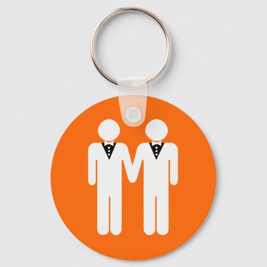 GAY WEDDING TOPPER SLEUTELHANGER (Voorkant)
