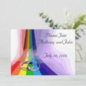 Gay Wedding Uitnodiging (Staand voorkant)