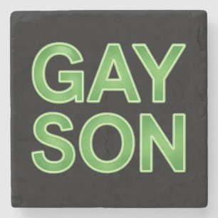 Gay Zoon Funny LGBTQ Trots Stenen Onderzetter