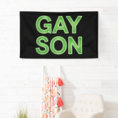 Gay Zoon Grappig LGBTQ Pride Spandoek (Insitu)