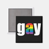 Gay zwarte magneet (Voorkant / Achterkant)