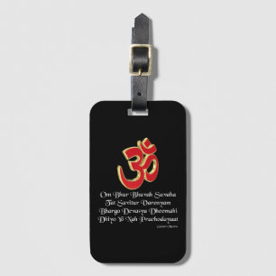 Gayatri mantra bagagelabel