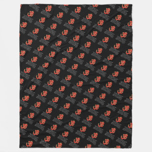 Gayatri mantra fleece deken