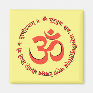 Gayatri Mantra "Om Bhur Bhuva Swah" Magneet