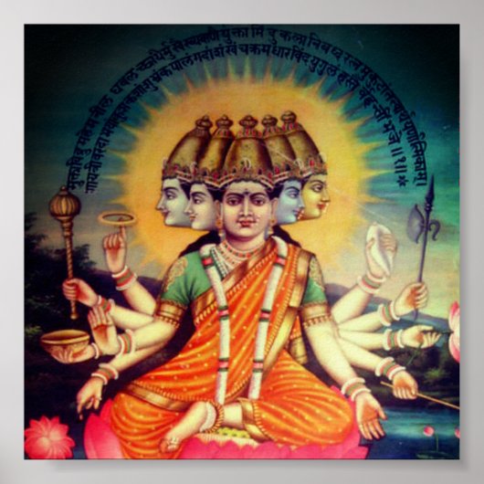 Gayatri Mantra (personificatie) Poster (Voorkant)