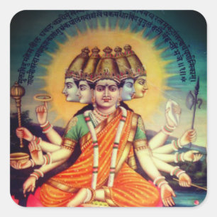 Gayatri Mantra (personificatie) Vierkante Sticker