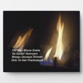 Gayatri Mantra Prière Om / Aum Bhur Bhuvah, Plaque (Devant)