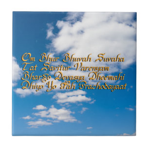 Gayatri mantra tegeltje