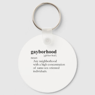 GAYBORHOOD (definitie) Sleutelhanger