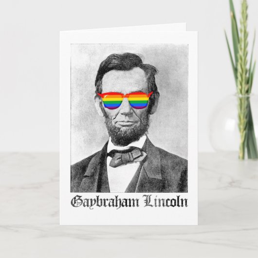 GAYBRAHAM LINCOLN KAART (Voorkant)