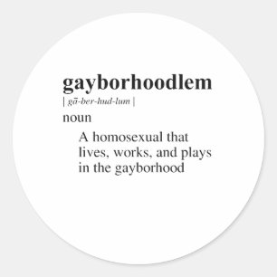 GAYBUURTLEGGER RONDE STICKER