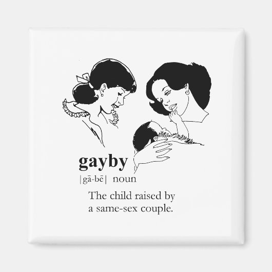 GAYBY (Lesbian) Magneet (Voorkant)